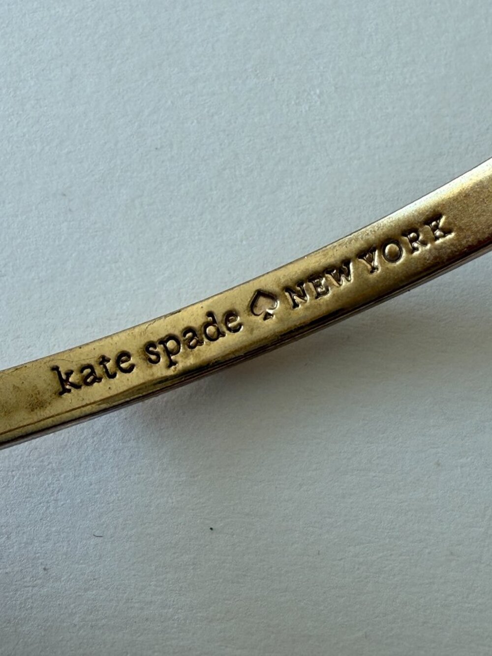 Kate Spade New York Gold Studded Bangle Bracelet Vintage Style Statement - Picture 3 of 8